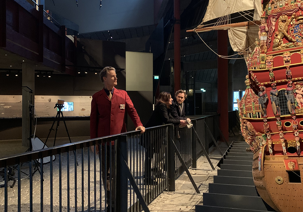 De tre vid modellen_webb